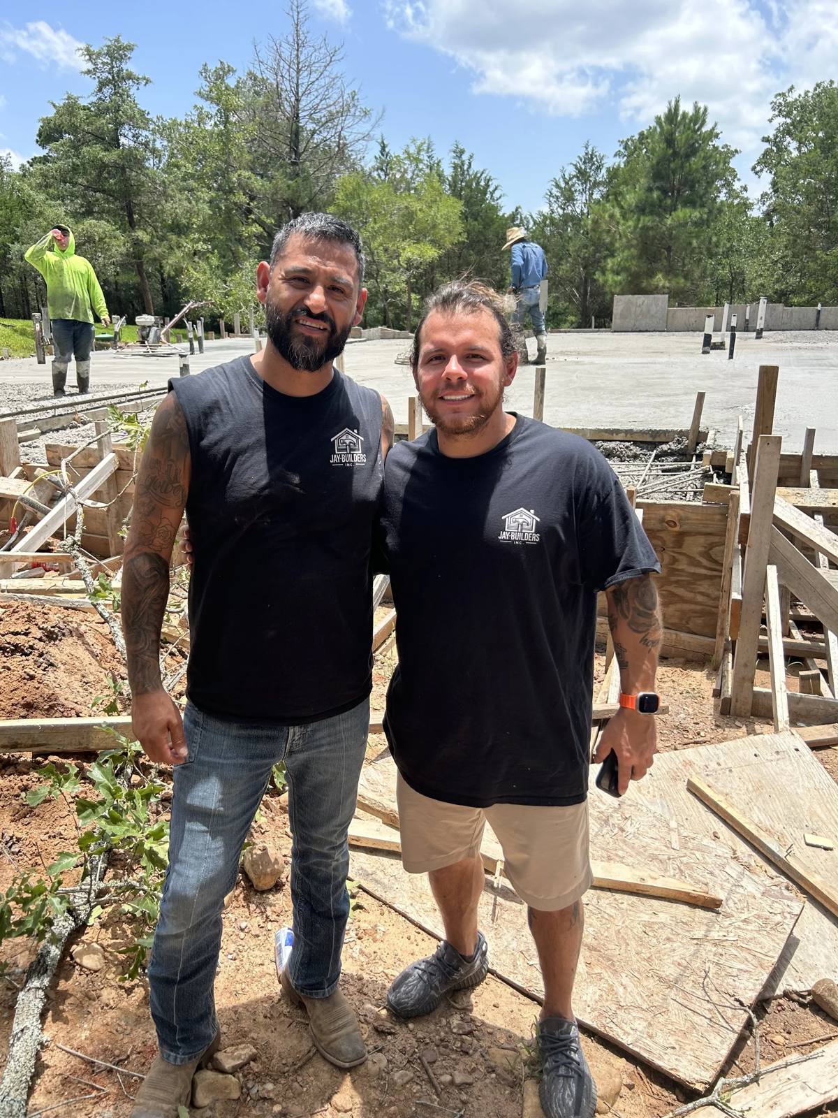 Builder handshake representing Jay Builders' commitment to trust