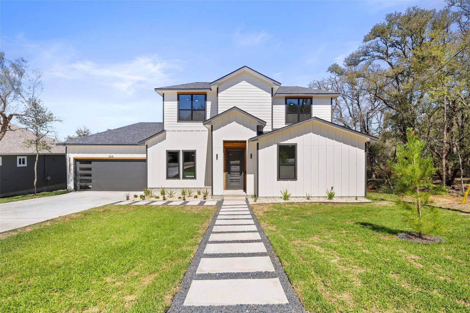 Modern black farmhouse exterior concept